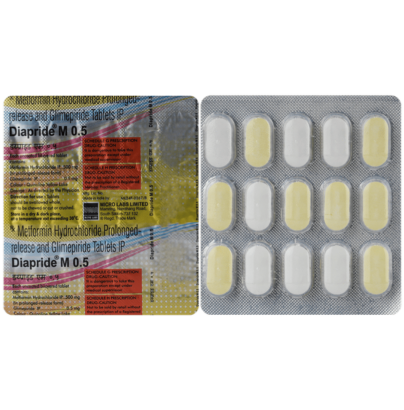 Diapride M 0.5 Tablet PR Diapride M 0.5 Tablet PR