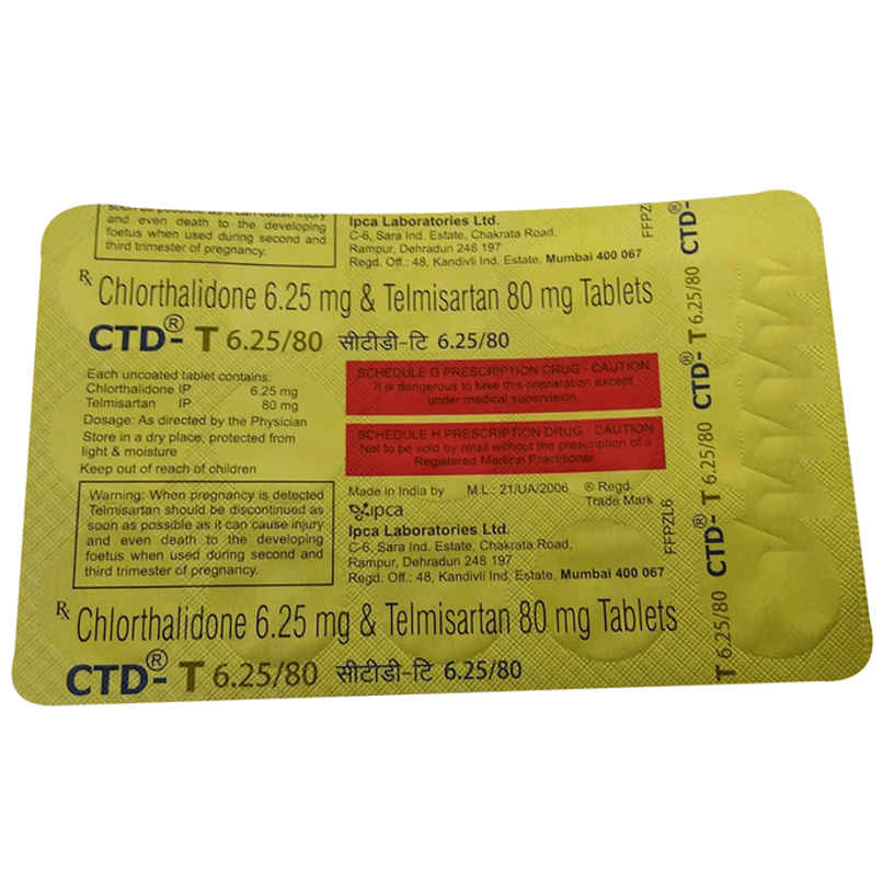 CTD-T 6.25/80 Tablet