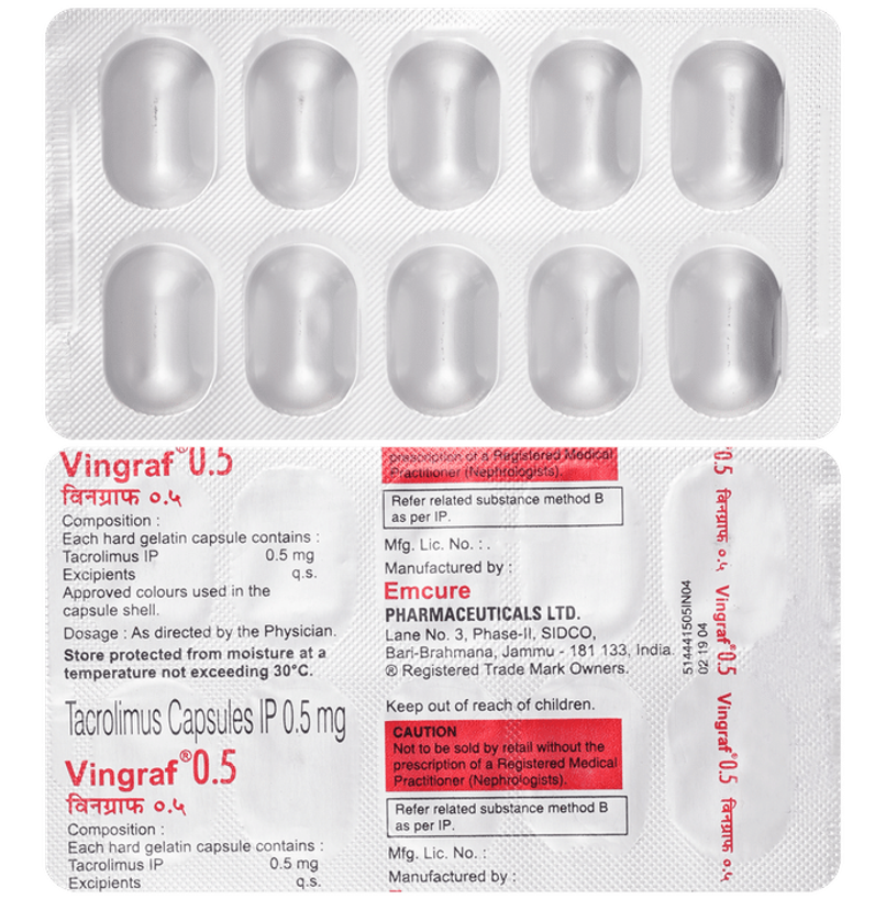 Vingraf 0.5 Capsule Vingraf 0.5 Capsule