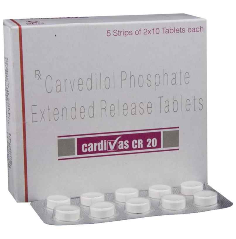 Cardivas CR 20 Tablet Cardivas CR 20 Tablet
