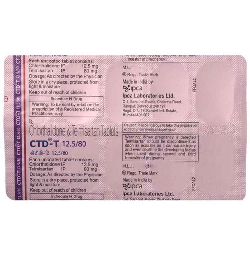 CTD-T 12.5/80 Tablet