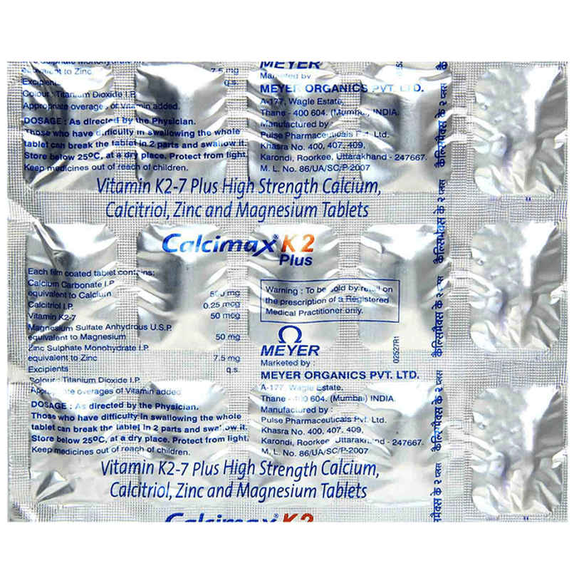 Calcimax K2 Plus Tablet Calcimax K2 Plus Tablet