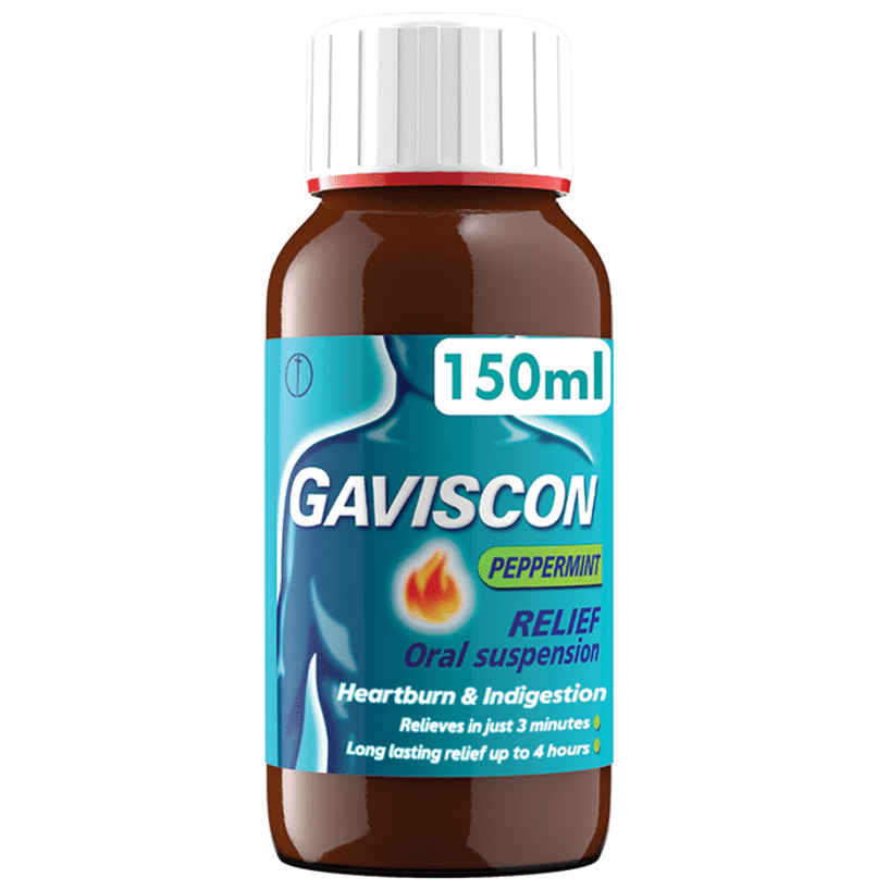 Gaviscon Peppermint Flavour Sugar Free Oral Suspension Gaviscon Peppermint Flavour Sugar Free Oral Suspension