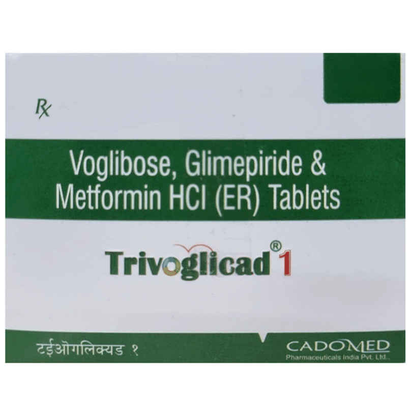 Trivoglicad 1 Tablet ER Trivoglicad 1 Tablet ER