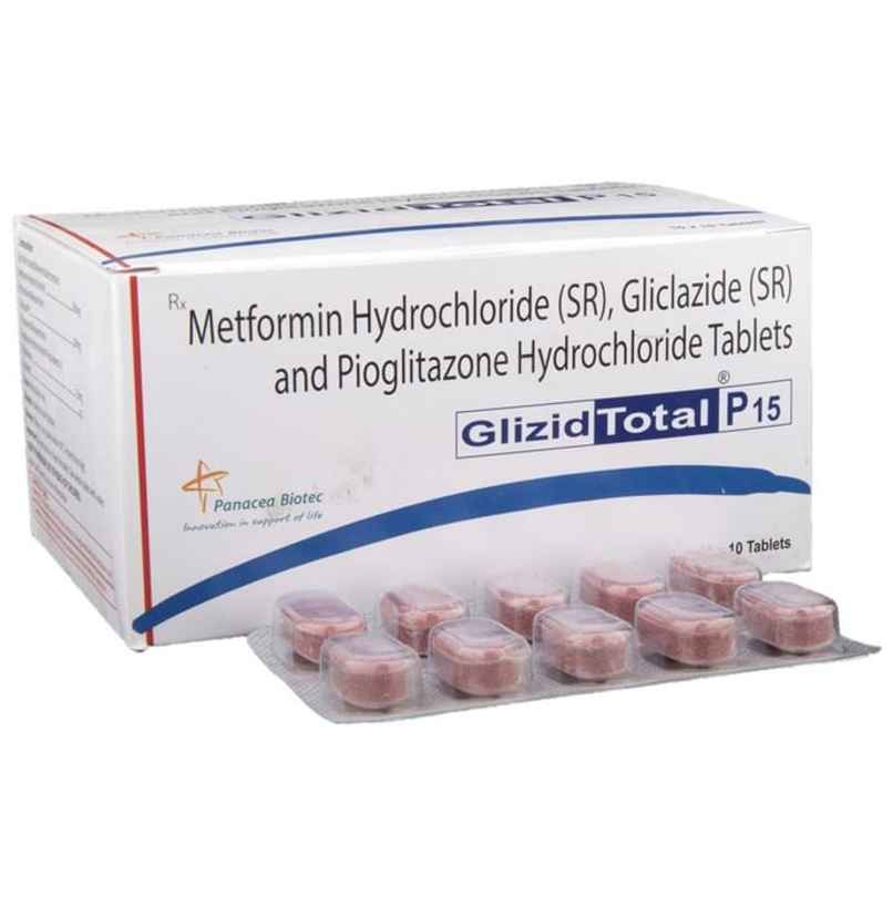Glizid Total P 15 Tablet SR Glizid Total P 15 Tablet SR