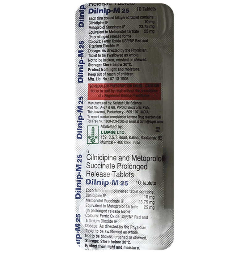 Dilnip-M 25 Tablet PR Dilnip-M 25 Tablet PR