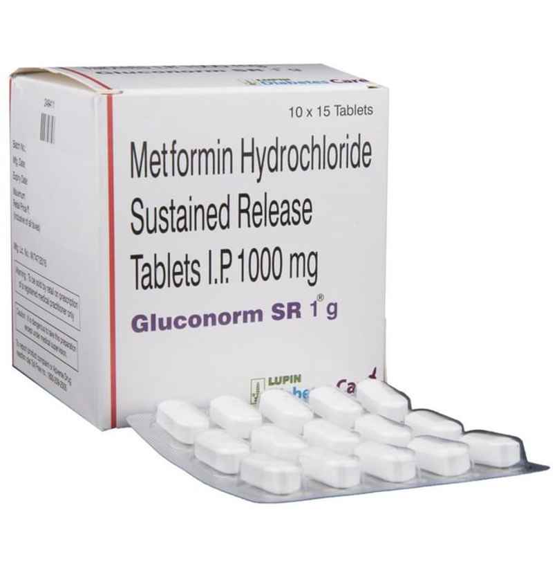 Gluconorm SR 1g Tablet
