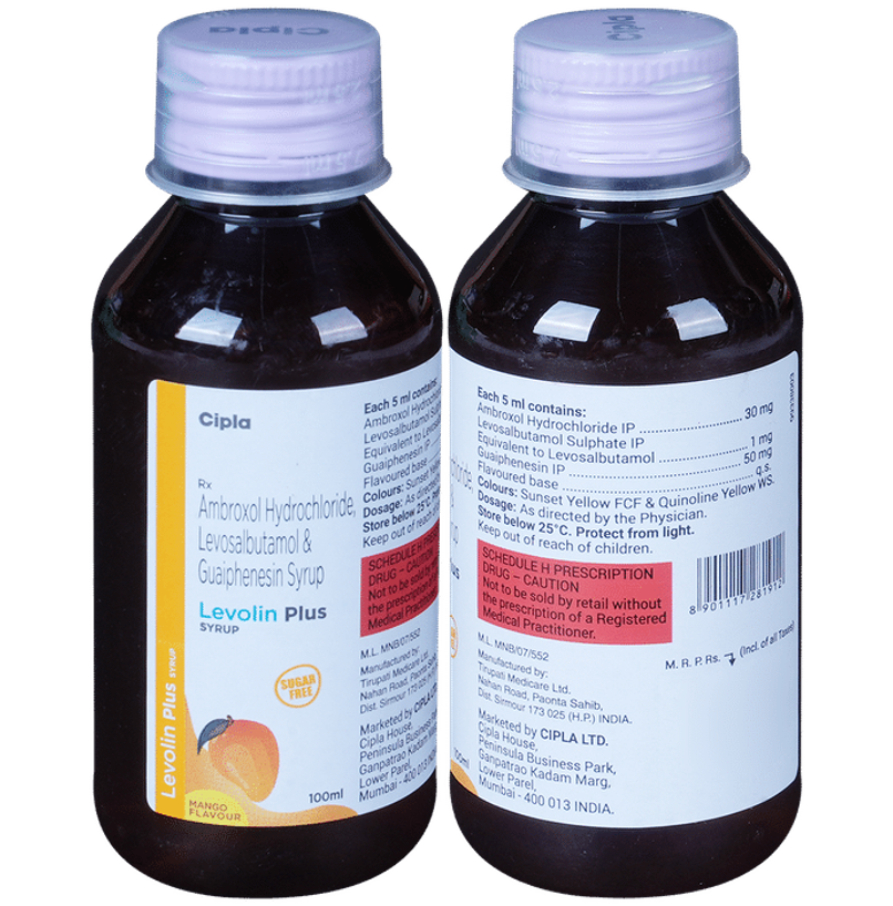 Levolin Plus Mango Flavour Sugar Free Syrup Levolin Plus Mango Flavour Sugar Free Syrup