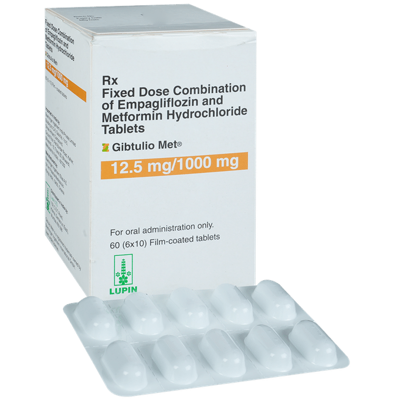 Gibtulio Met 12.5mg/1000mg Tablet