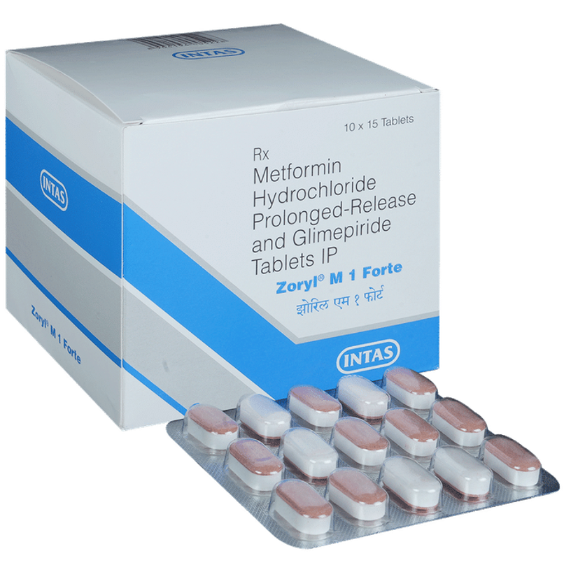 Zoryl M 1 Forte Tablet PR