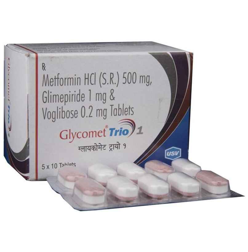 Glycomet Trio 1 Tablet SR