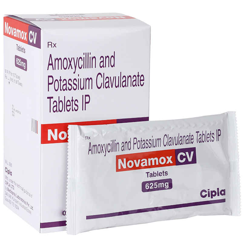Novamox CV 625mg Tablet Novamox CV 625mg Tablet