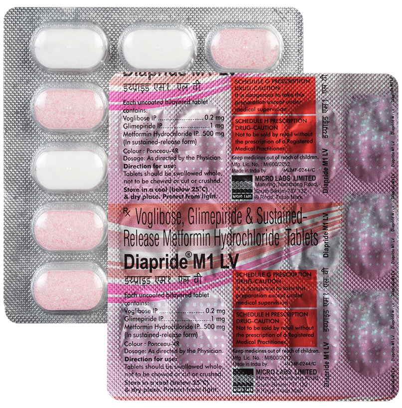 Diapride M1 LV Tablet SR Diapride M1 LV Tablet SR