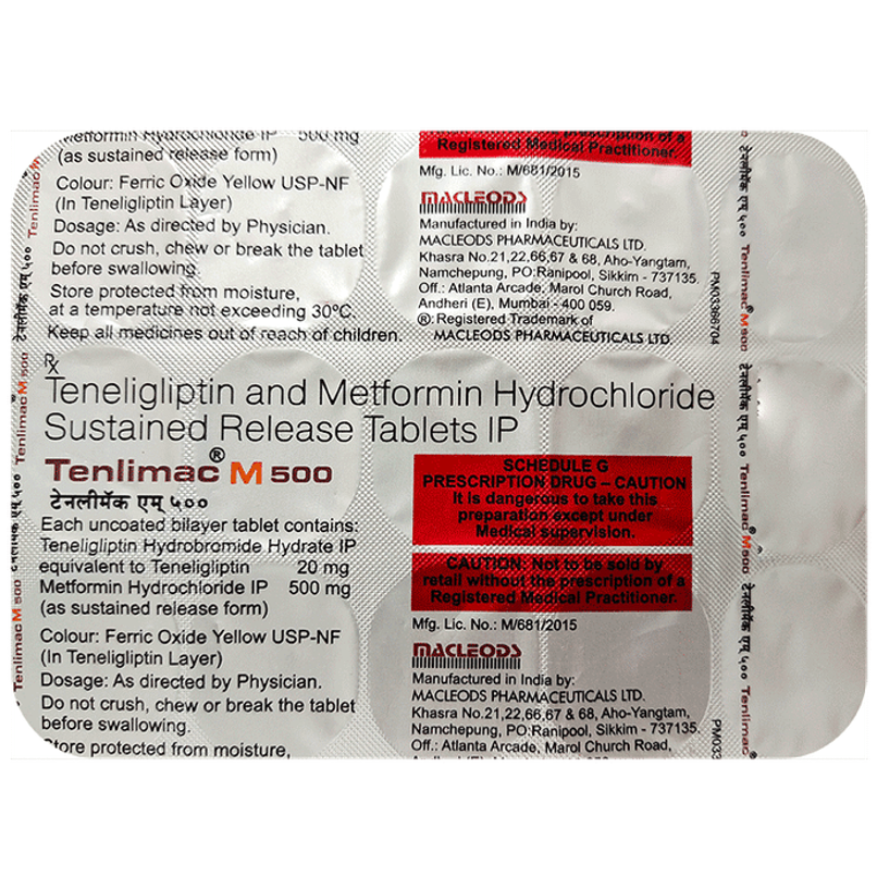 Tenlimac M 500 Tablet SR Tenlimac M 500 Tablet SR