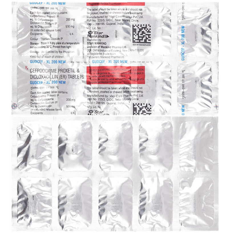 Gudcef-XL 200 New Tablet ER Gudcef-XL 200 New Tablet ER