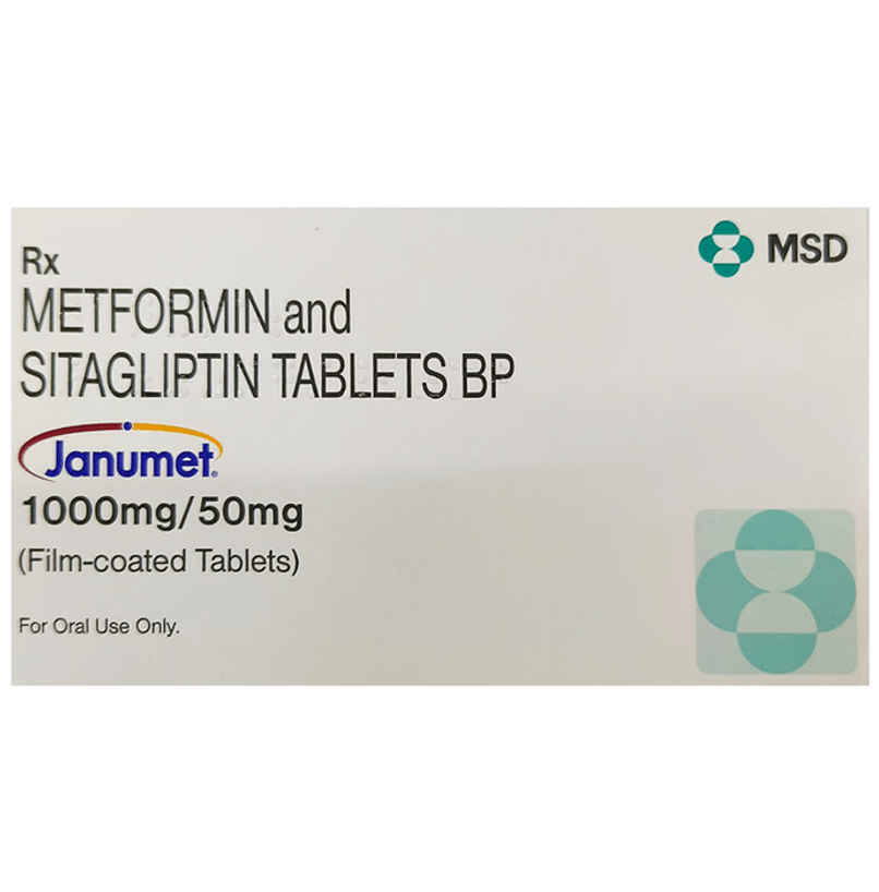 Janumet 1000mg/50mg Tablet