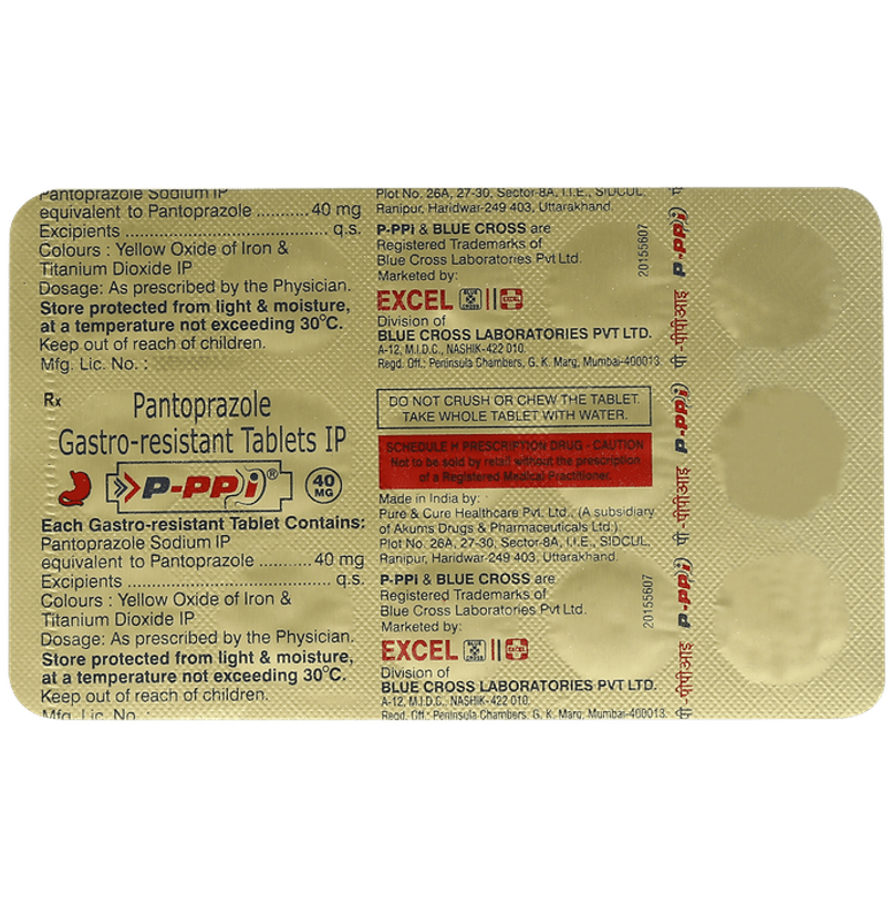 P-Ppi 40mg Tablet