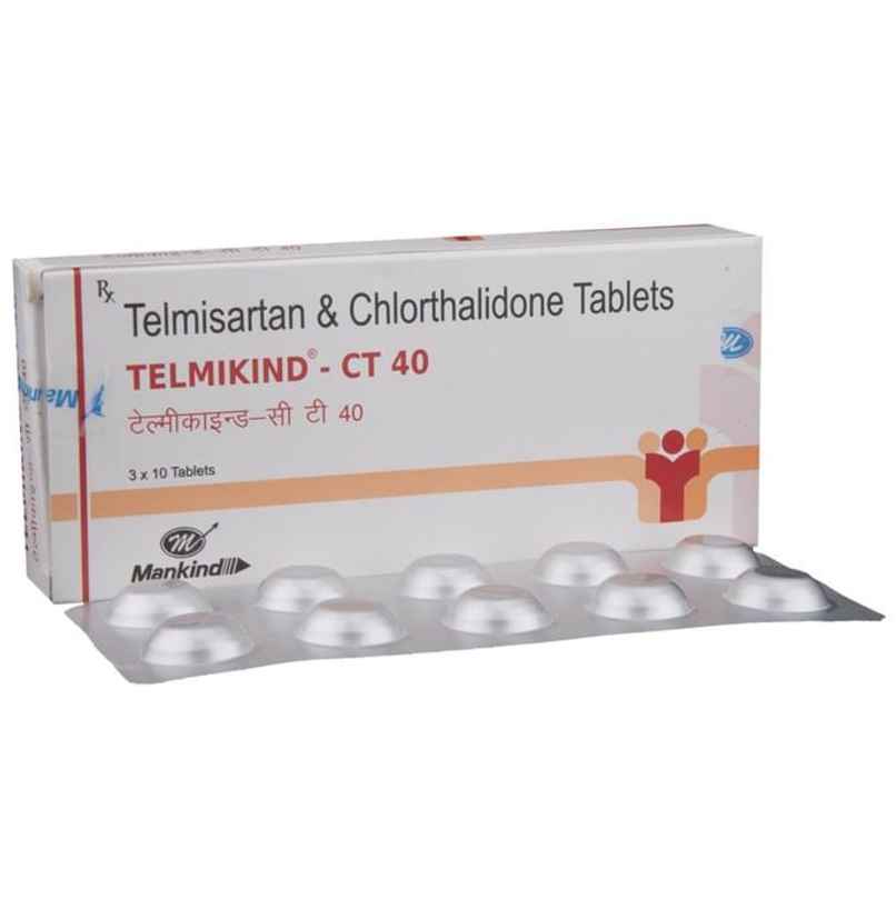 Telmikind-CT 40 Tablet