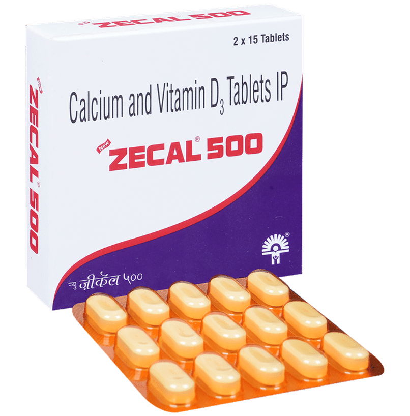 New Zecal 500 Vitamin(D3) Tablet