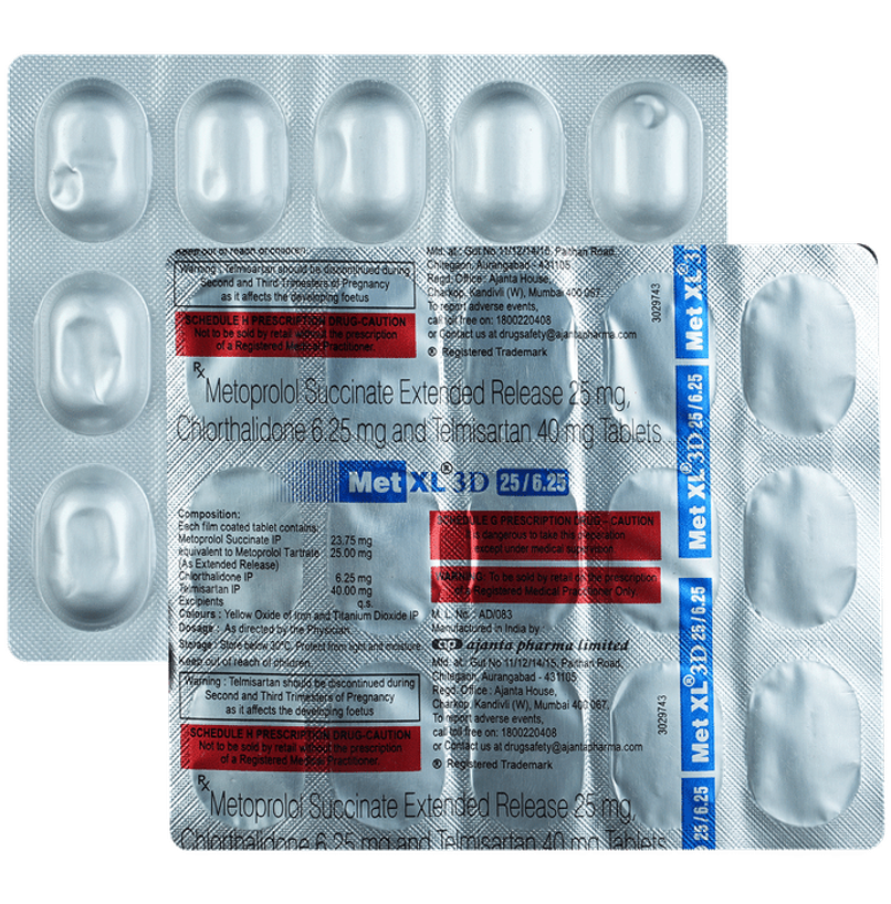 Met XL 3D 25/6.25 Tablet ER