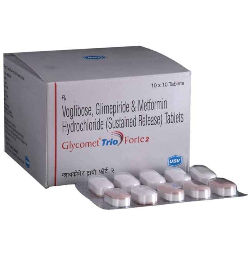 Glycomet Trio Forte 2 Tablet SR