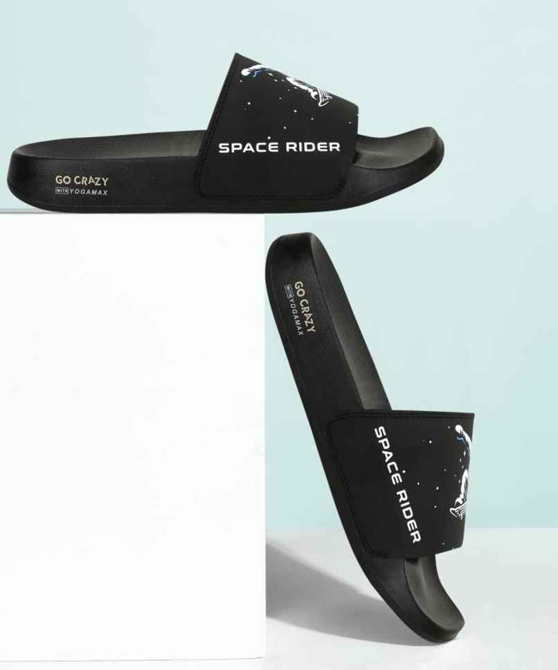 Campus Men's Space Rider Slides | Black | UK9