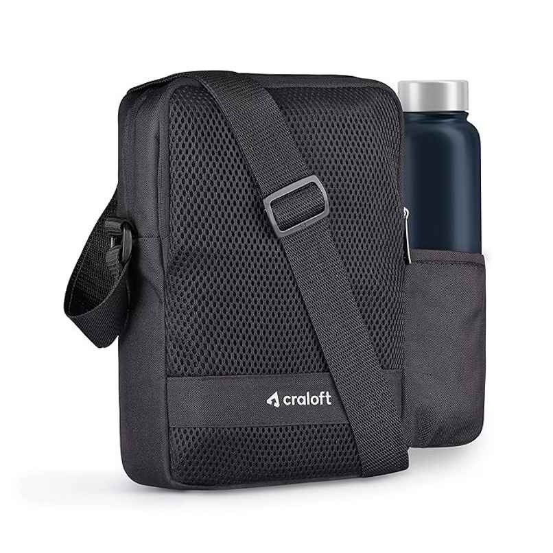 Craloft 11.5-Inch Side Sling Bag for Men & Women - Crossbody Travel Bags for Tablet/iPad Passport