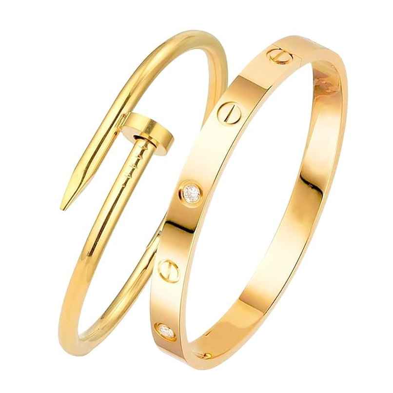 Beautynx AntiTarnish Premium Duo Bracelet | BNX-BR-0019 - Gold