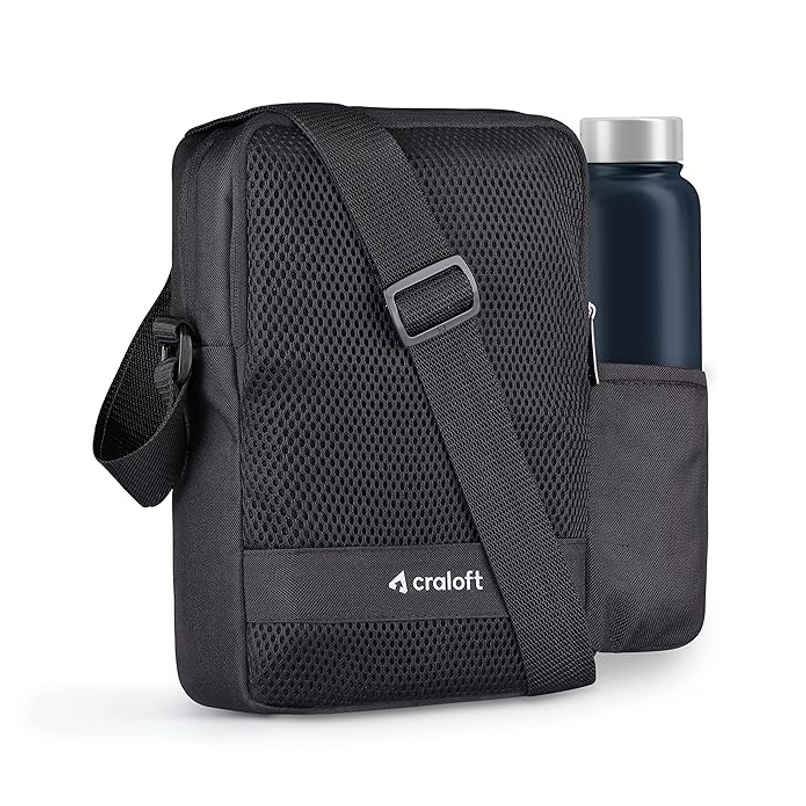 Craloft 11.5-Inch Side Sling Bag for Men & Women - Crossbody Travel Bags for Tablet/iPad Passport