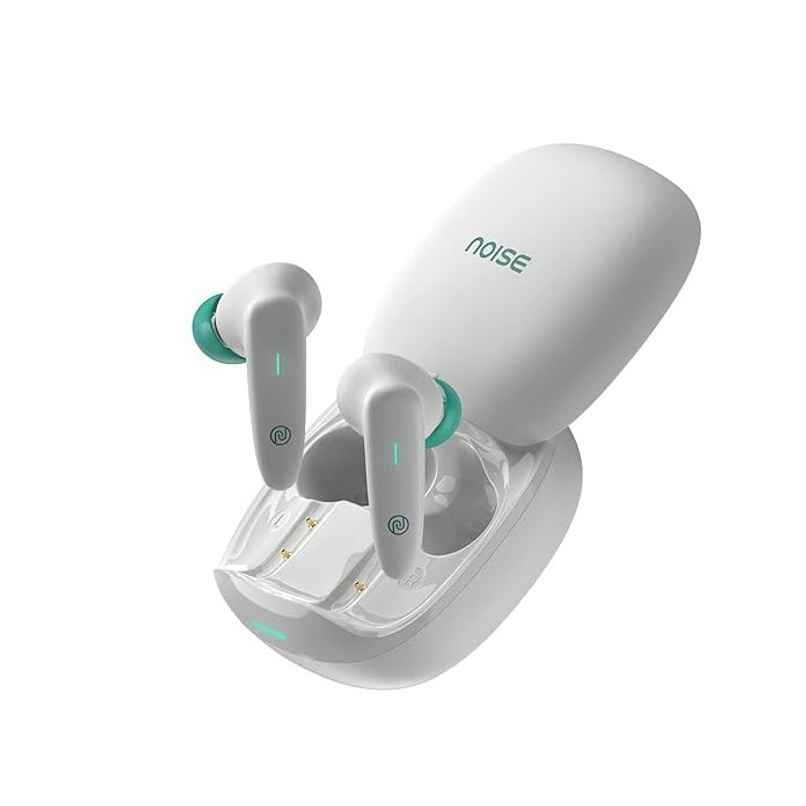 Noise Buds VS402 TWS Earbuds | 50 hours Playtime | Quad Mic with ENC | Bluetooth | Neon White Noise Buds VS402 TWS Earbuds | 50 hours Playtime | Quad Mic with ENC | Bluetooth | Neon White