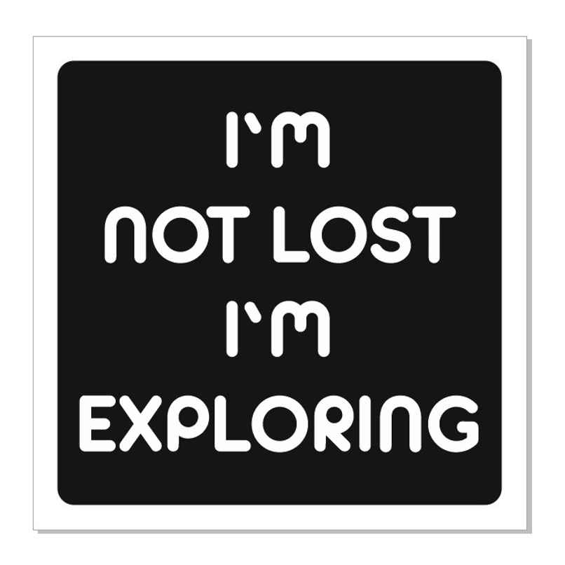 Samsidhi Auto I Am Exploring Car Sticker Samsidhi Auto I Am Exploring Car Sticker
