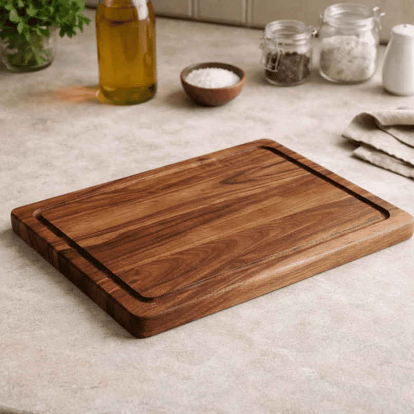 Estoria Collective Acacia Wood Chopping Board 37x25cm with Juice Groove Estoria Collective Acacia Wood Chopping Board 37x25cm with Juice Groove