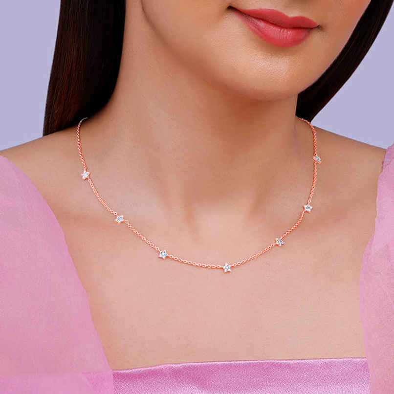 Giva Rose Gold Star Constellation Necklace | PD0452