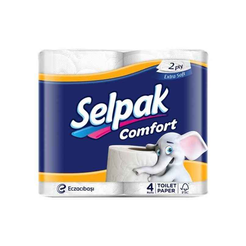 Selpak Comfort Toilet Paper 4 PIECE -160 Pulls	