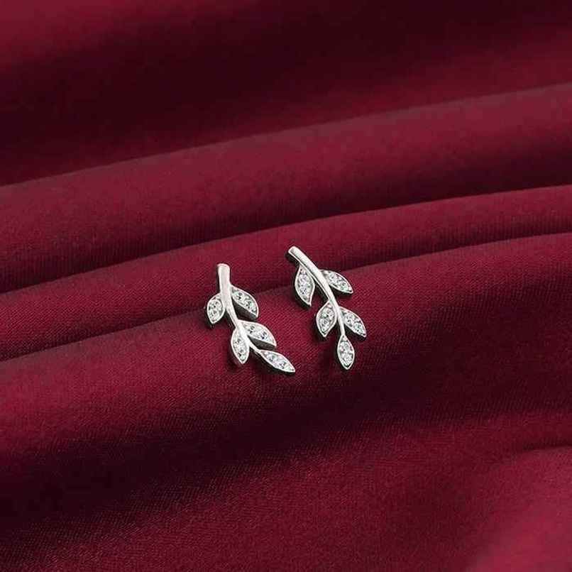 Giva Silver Leaf Earrings