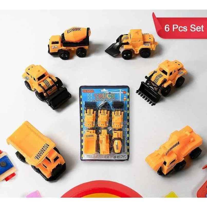Fablue Toy Truck Car For Kids - Automobile Construction Toy Car For Toddlers - Set Of 6 Fablue Toy Truck Car For Kids - Automobile Construction Toy Car For Toddlers - Set Of 6