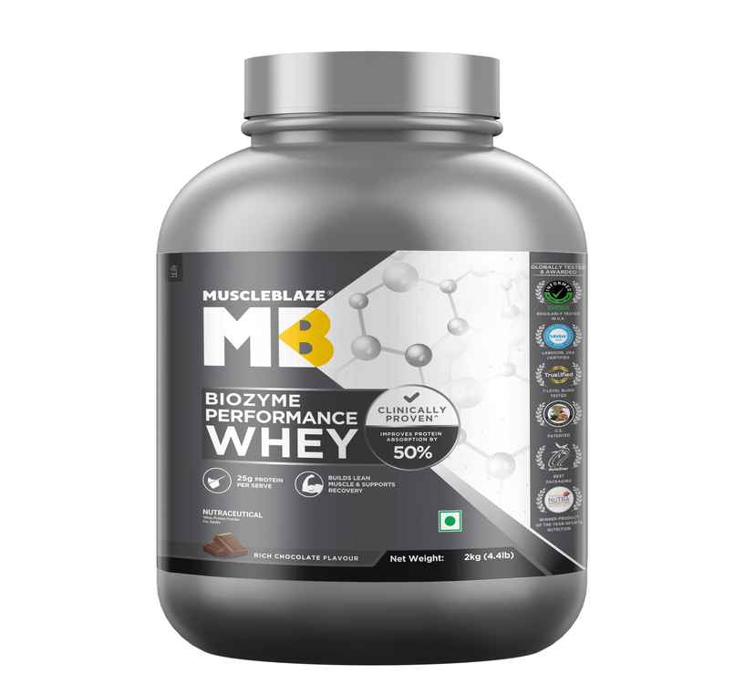 Muscleblaze Biozyme Performance Whey Protein Powder, (Rich Chocolate) Muscleblaze Biozyme Performance Whey Protein Powder, (Rich Chocolate)