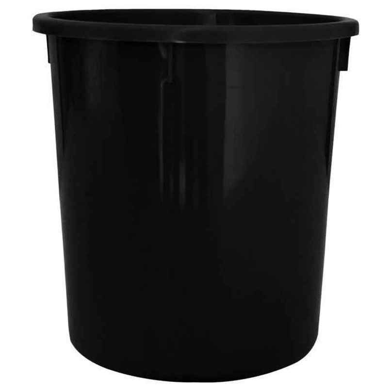 Kuber Industries Open Plastic Dustbin Without Lid | 5L Garbage Bin for Home | Office (Black) Kuber Industries Open Plastic Dustbin Without Lid | 5L Garbage Bin for Home | Office (Black)