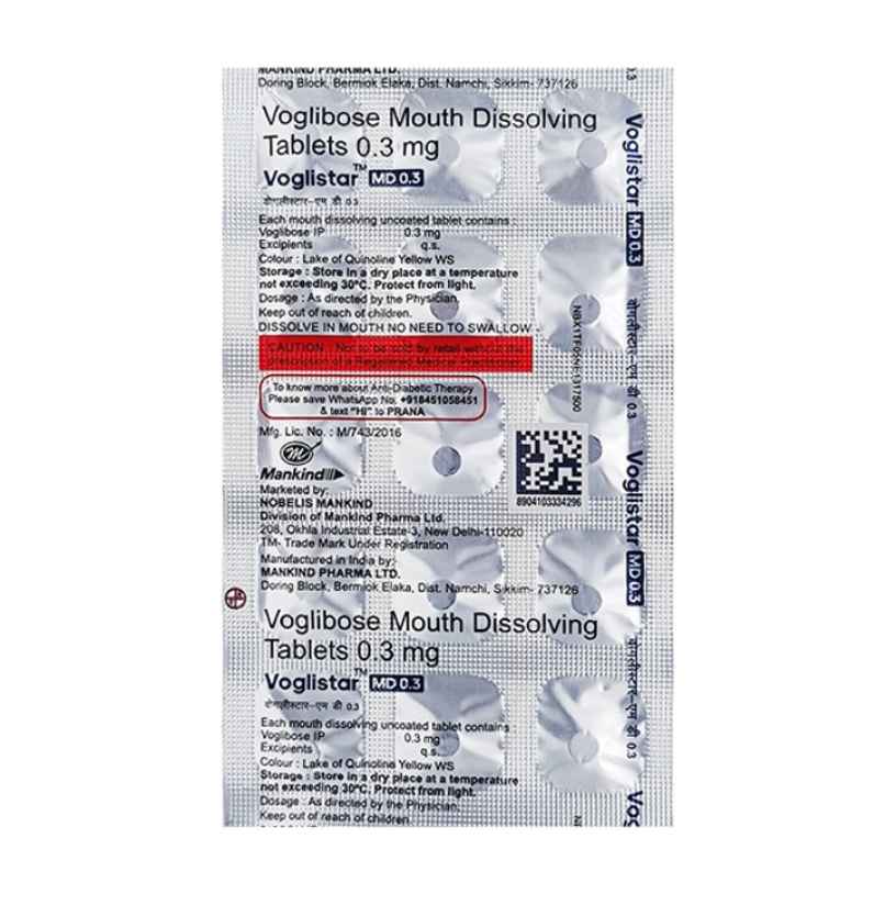 Voglistar MD 0.3 Tablet