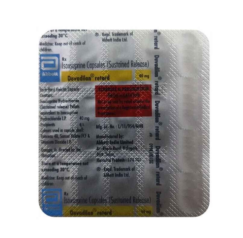 Duvadilan Retard Capsule SR