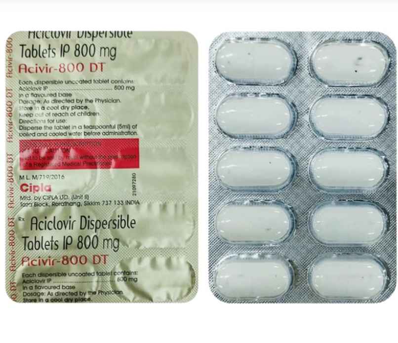 Acivir 800 DT Tablet