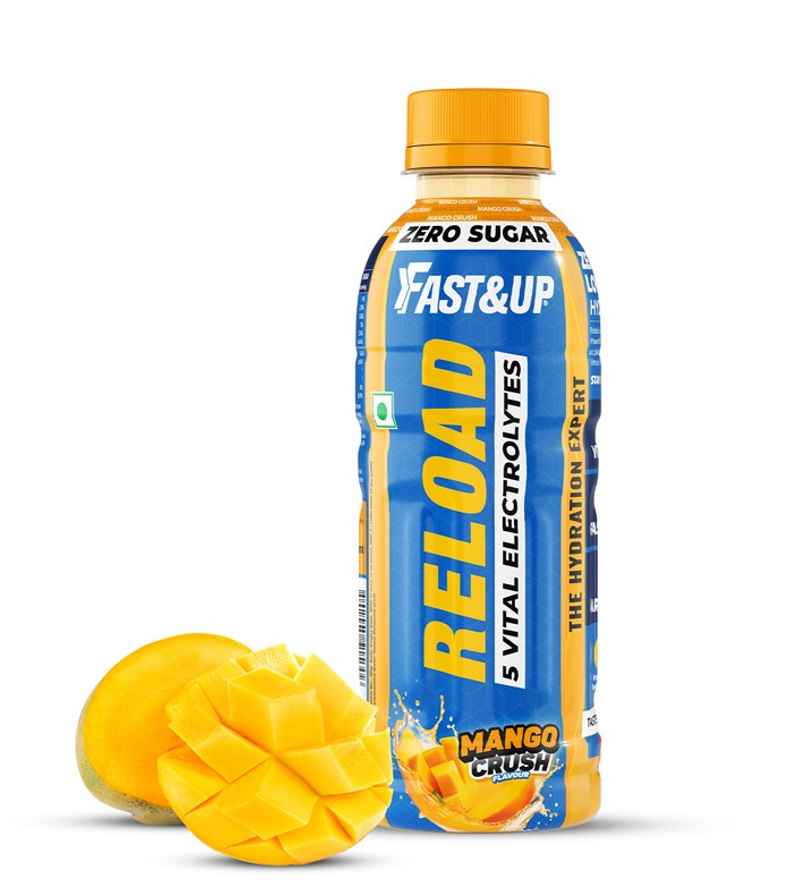 Fast&Up Reload Mango Zero Sugar Energy Drink | Instant Electrolytes | Healthy & Refreshing Drink