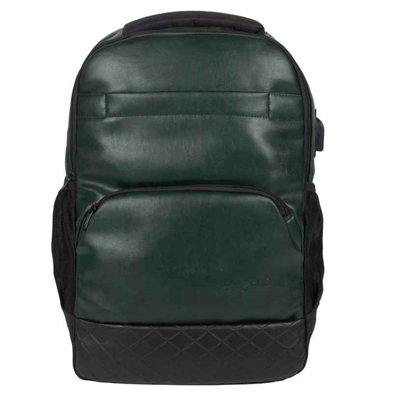 F Gear Unisex Solid Cotton Blend 27 L Laptop Backpack | Green