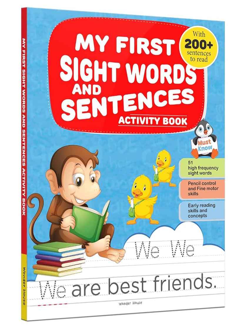 My First Sight Words and Sentences- Activity Book for Children My First Sight Words and Sentences- Activity Book for Children