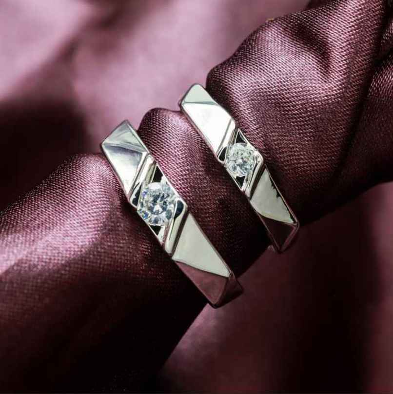 YouBella Silver Plated Heart Proposal Adjustable Couple Ring | YBRG-20323