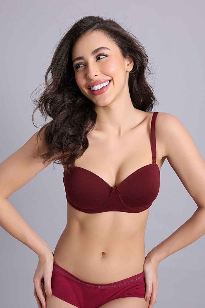 Zivame Padded Wired 3/4Th Coverage Multiway Bra | Towny Port - 36B