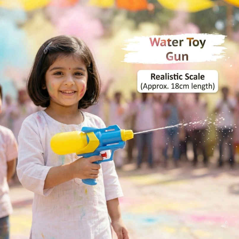 Toyshine 150 ml Capacity Water Gun | 18x10 cm for Holi | Toy Gun | (Color and Print May Vary) Toyshine 150 ml Capacity Water Gun | 18x10 cm for Holi | Toy Gun | (Color and Print May Vary)