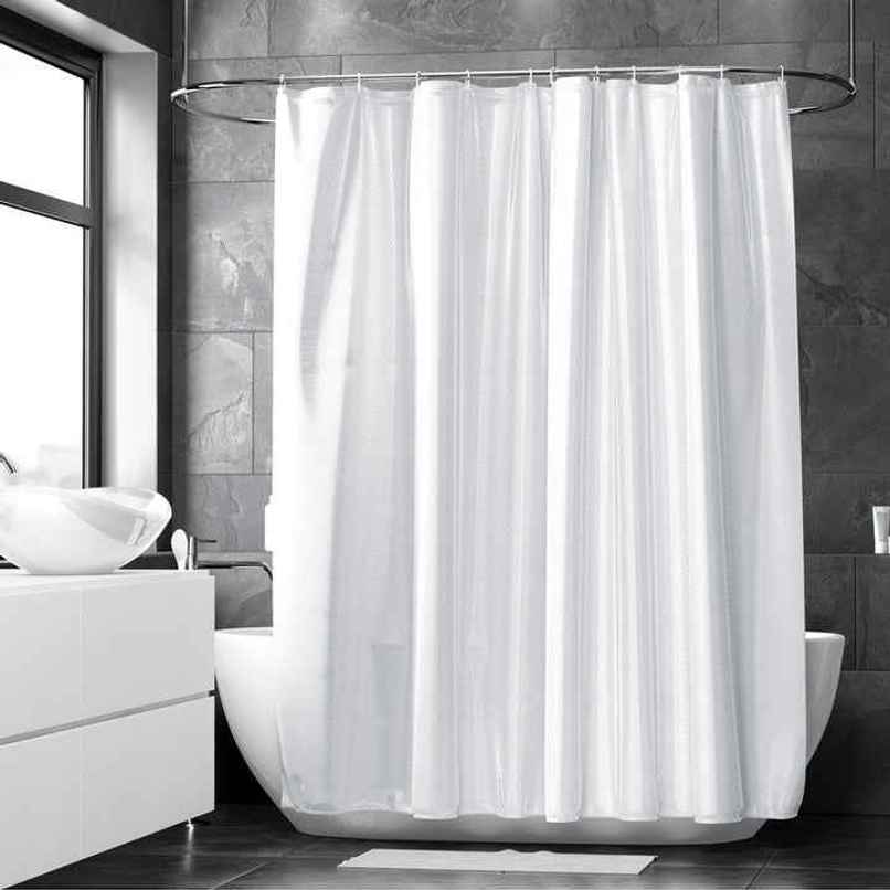 Polyester Shower Curtain Zz White 183 x 213 cm Polyester Shower Curtain Zz White 183 x 213 cm