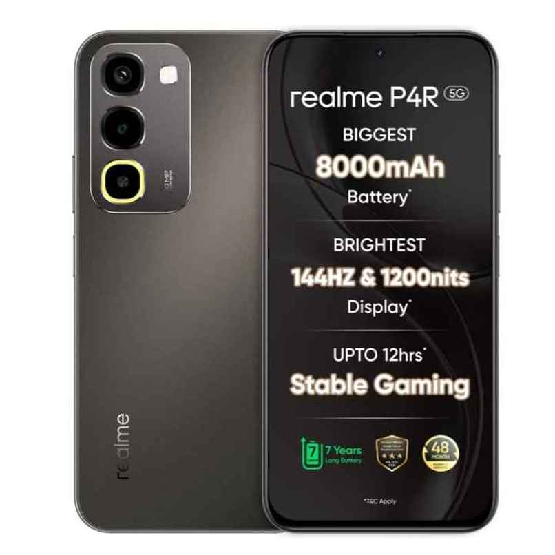 Realme P4R 5G | 4 GB RAM | 128 GB Storage | Titanium Glare