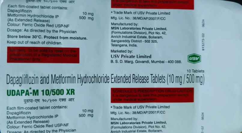 Udapa-M 10/500 XR Tablet